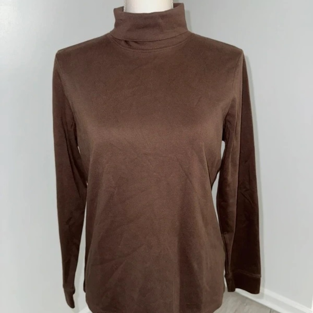 L.L. Bean Chocolate Brown Long Sleeve Top